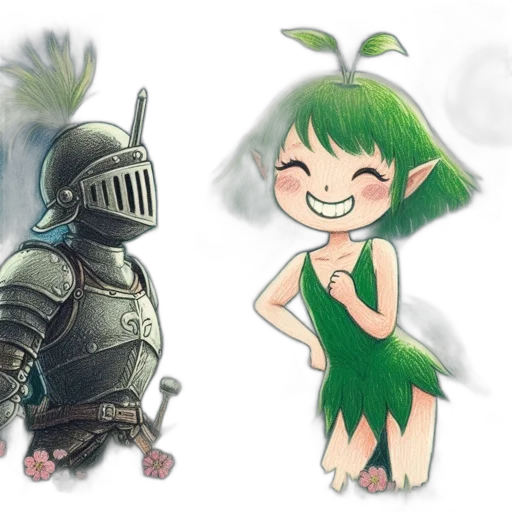 concept art, fantasy art, pixel art, watercolor, green, monochrome, earth tones, magical transparent PNG cut-out