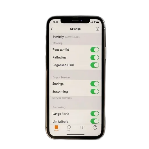settings, sirbox, iphone transparent PNG cut-out