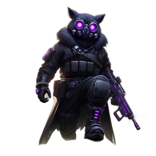 staff, weapon, mask, creature, concept art, cyberpunk, fantasy art, pixel art transparent PNG cut-out