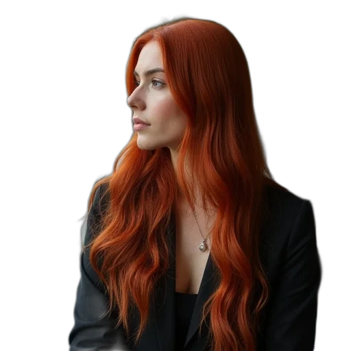 hair, jacket, staff, dress, photorealistic, concept art, 3d render, cartoon transparent PNG cut-out