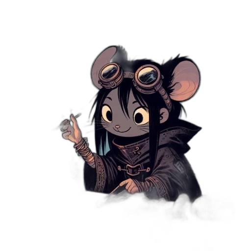 staff, mask, creature, animal, concept art, cyberpunk, fantasy art, pixel art transparent PNG cut-out