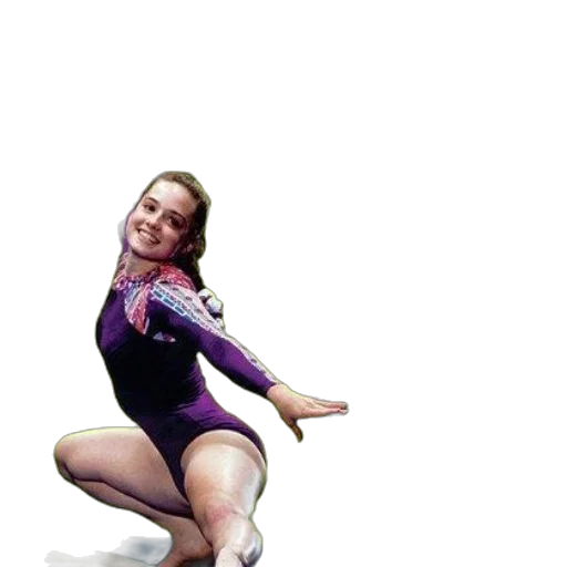 photorealistic, 3d render, pixel art, cartoon, book, cover, featuring, gymnast transparent PNG cut-out