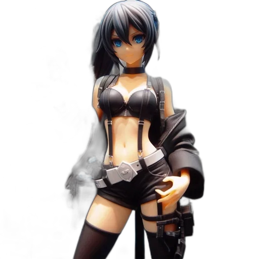 weapon, concept art, 3d render, fantasy art, photorealistic, anime-styled, figure, woman transparent PNG cut-out