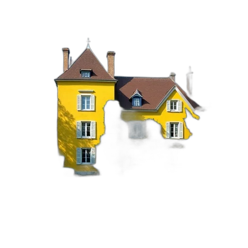 building, umbrella, furniture, hat, 3d render, concept art, photorealistic, pixel art transparent PNG cut-out