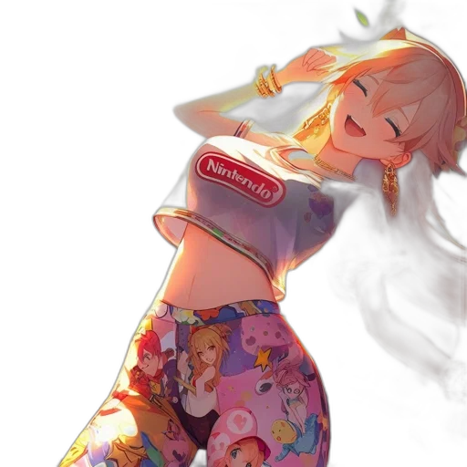dress, bottle, weapon, jacket, anime, watercolor, concept art, vaporwave transparent PNG cut-out