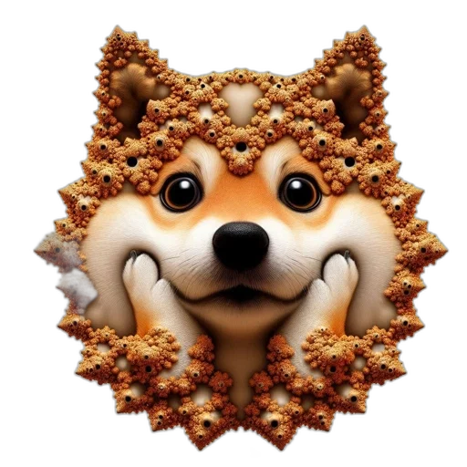 animal, mask, creature, crown, 3d render, concept art, pixel art, photorealistic transparent PNG cut-out