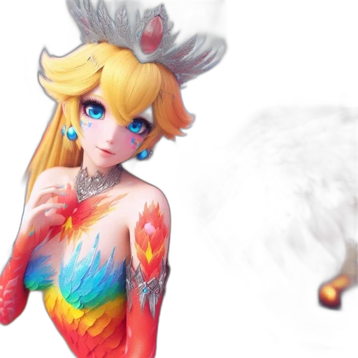 fantasy art, concept art, pixel art, anime, fire, colorful, pastel, neon transparent PNG cut-out