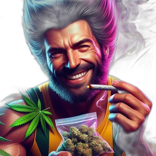 comic book art, concept art, fantasy art, vaporwave, individual, colorful, hair, beard transparent PNG cut-out