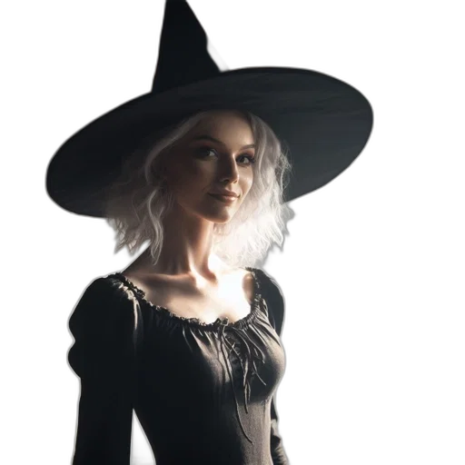 hat, dress, staff, crown, fantasy art, concept art, photorealistic, 3d render transparent PNG cut-out