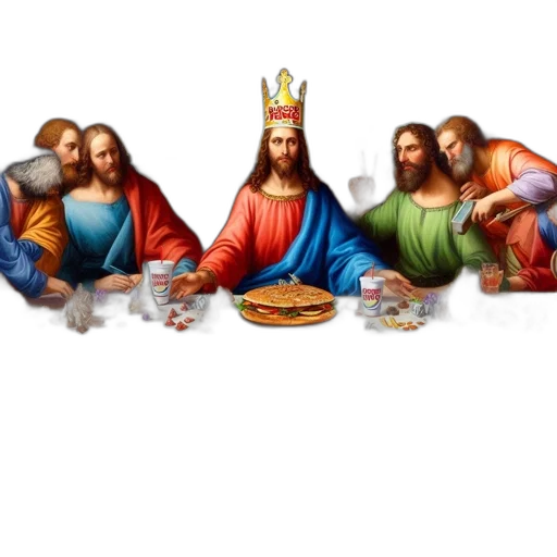 food, crown, jewelry, hat, 3d render, photorealistic, concept art, pixel art transparent PNG cut-out