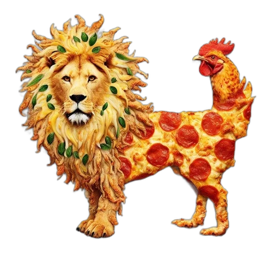 animal, crown, 3d render, concept art, photorealistic, pixel art, image, creative transparent PNG cut-out