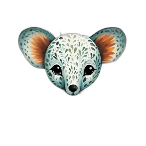 animal, creature, staff, jewelry, fantasy art, concept art, watercolor, 3d render transparent PNG cut-out