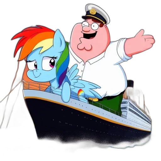 cartoon, concept art, anime, underwater, outer space, two, characters, one transparent PNG cut-out