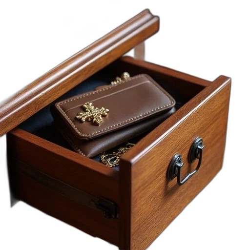 furniture, jewelry, weapon, staff, 3d render, small, drawer, has transparent PNG cut-out