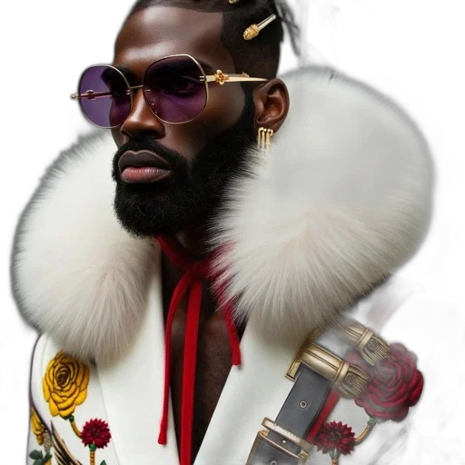 jacket, crown, dragon, concept art, photorealistic, fantasy art, distinguished, male transparent PNG cut-out