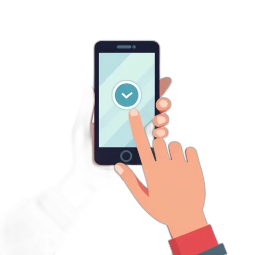 hand, touch, smartphone, application transparent PNG cut-out