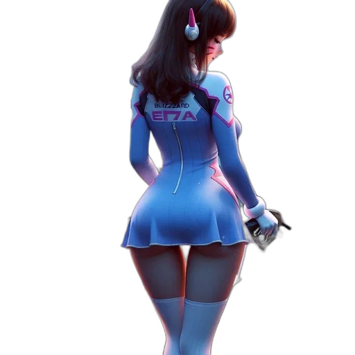 dress, robot, staff, concept art, 3d render, fantasy art, anime, neon lights transparent PNG cut-out