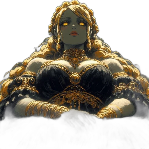 crown, jewelry, dress, mask, concept art, fantasy art, comic book art, 3d render transparent PNG cut-out