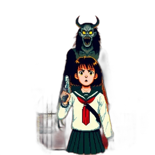 creature, dragon, dress, animal, concept art, pixel art, anime, fantasy art transparent PNG cut-out