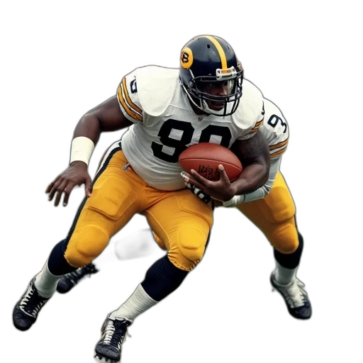 football, player, white, jersey, number, being, tackled, another transparent PNG cut-out