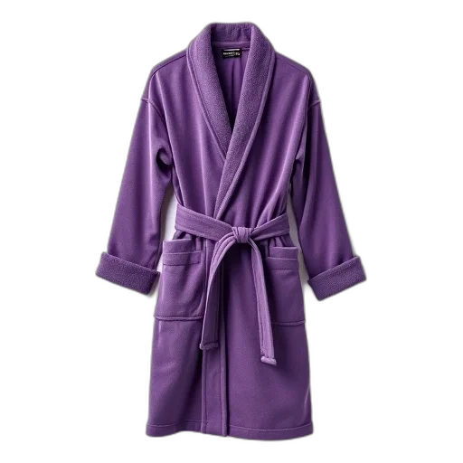 jacket, dress, purple, bathrobe, wide, belt, tied, bow transparent PNG cut-out
