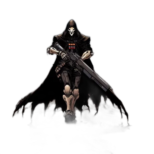 mask, weapon, sword, concept art, fantasy art, pixel art, comic book art, dark transparent PNG cut-out