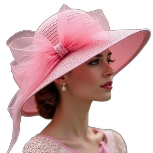 hat, crown, photorealistic, pastel transparent PNG cut-out