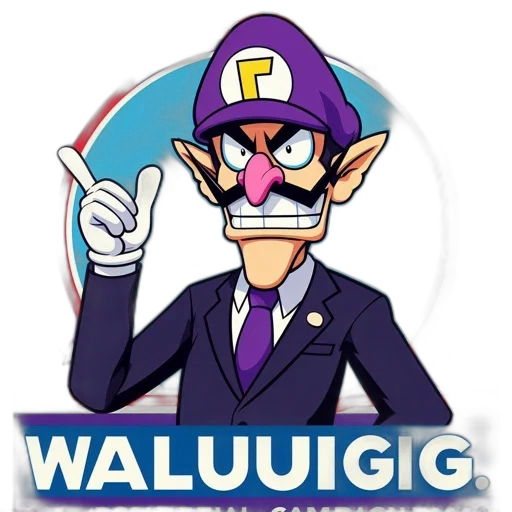 mask, hat, vaporwave, cartoon, pixel art, concept art, mario, nemesis-turned-ally transparent PNG cut-out