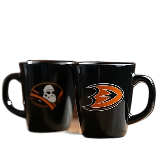 3d render, ducks, coffee, mugs transparent PNG cut-out