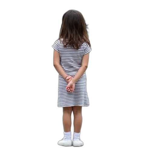 dress, shoes, hair, robot, 3d render, photorealistic, monochrome, young transparent PNG cut-out