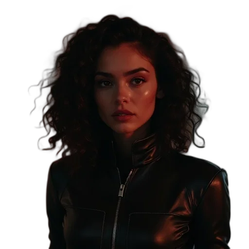 jacket, hair, face, crown transparent PNG cut-out