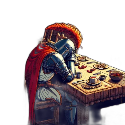 food, robot, fantasy art, concept art, watercolor, pixel art, fire, blue transparent PNG cut-out
