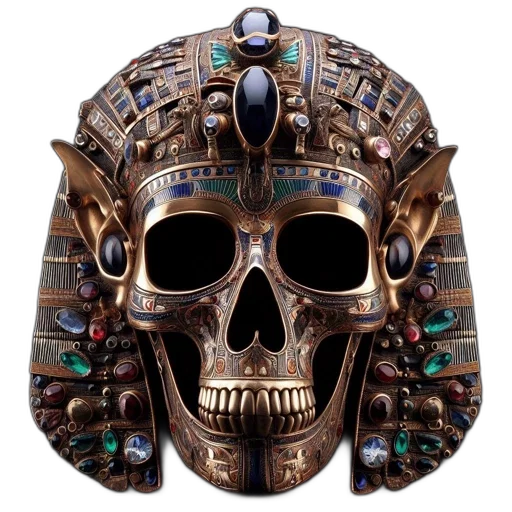 mask, jewelry, face, robot, concept art, fantasy art, photorealistic, 3d render transparent PNG cut-out