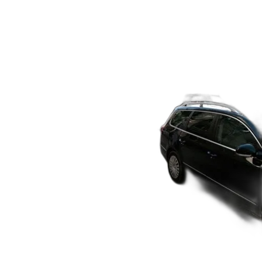 car, 3d render, concept art, photorealistic, street, scene, black, parked transparent PNG cut-out