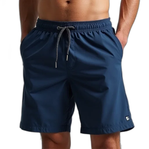 jacket, blue, photo, men, water, shorts, navy transparent PNG cut-out