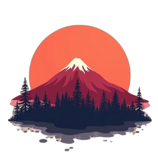 tree, hat, face, jacket transparent PNG cut-out