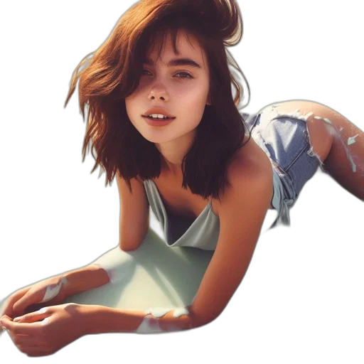 dress, face, hair, creature, photorealistic, concept art, fantasy art, watercolor transparent PNG cut-out