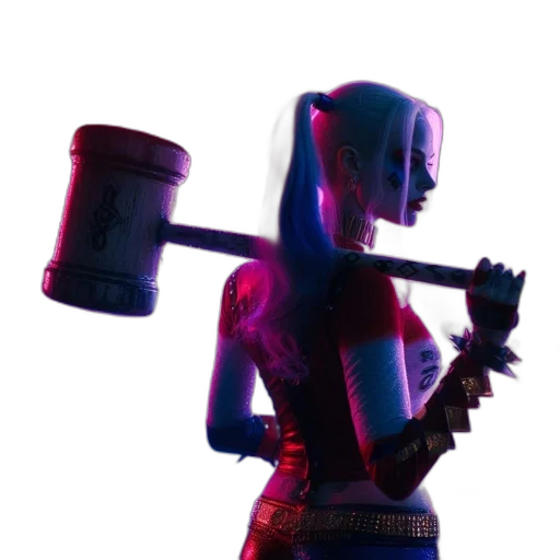 robot, weapon, sword, staff, concept art, 3d render, pixel art, cyberpunk transparent PNG cut-out