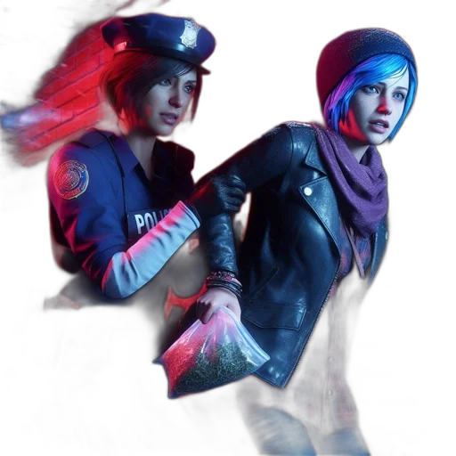 jacket, weapon, staff, concept art, cyberpunk, photorealistic, comic book art, neon lights transparent PNG cut-out
