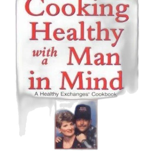 cookbook, titled, cooking, healthy, man, mind, features, blue transparent PNG cut-out