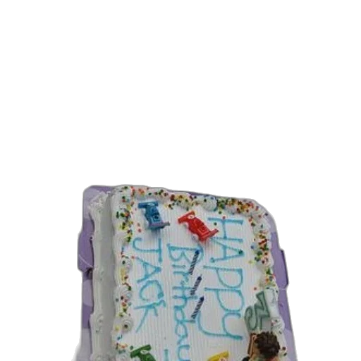 3d render, pastel, two, birthday, cakes, white, frosting, one transparent PNG cut-out