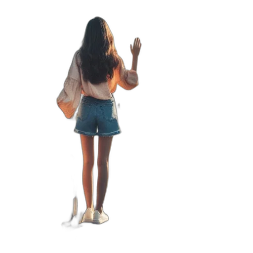 jacket, dress, umbrella, shoes, concept art, 3d render, photorealistic, outer space transparent PNG cut-out