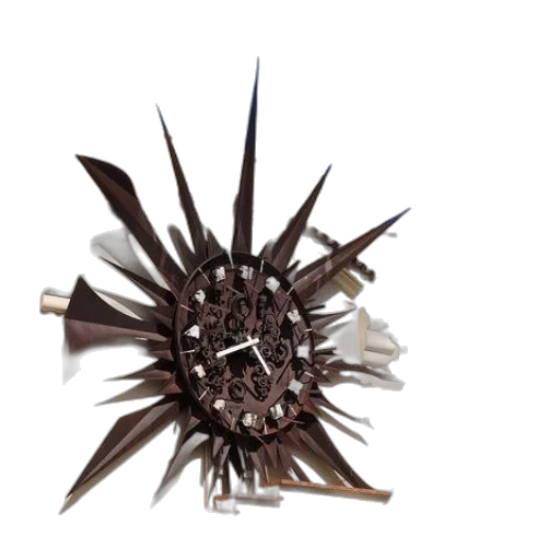 crown, hair, jewelry, weapon, 3d render, large, ornate, clock transparent PNG cut-out