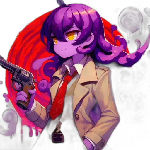 staff, weapon, jacket, mask, pixel art, concept art, anime, cartoon transparent PNG cut-out