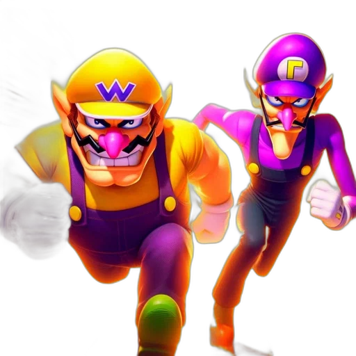 mask, concept art, 3d render, pixel art, comic book art, two, animated, characters transparent PNG cut-out