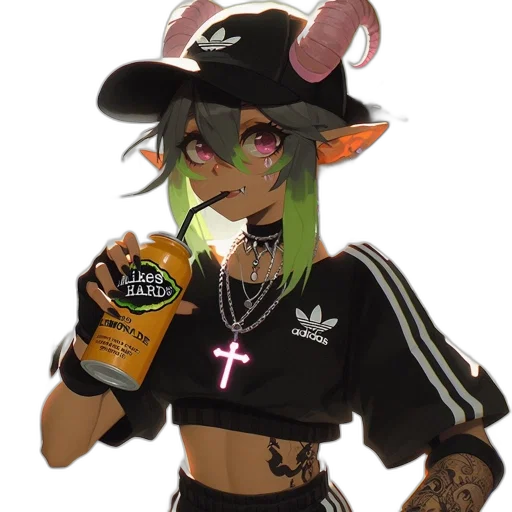 jacket, bottle, food, weapon, cyberpunk, anime, vaporwave, pixel art transparent PNG cut-out