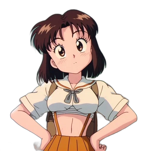 dress, jacket, staff, weapon, anime, cartoon, pixel art, vaporwave transparent PNG cut-out