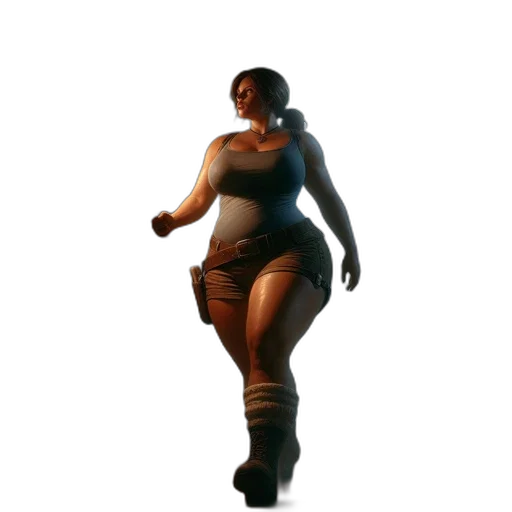 dress, creature, staff, robot, concept art, 3d render, fantasy art, cyberpunk transparent PNG cut-out