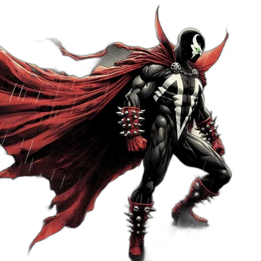 comic book art, concept art, fantasy art, superhero, distinctive, mask, skull, emblem transparent PNG cut-out