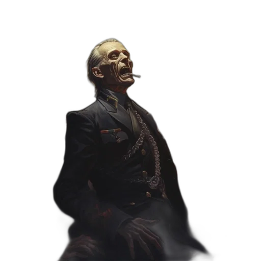 staff, face, jacket, creature, concept art, photorealistic, 3d render, pixel art transparent PNG cut-out